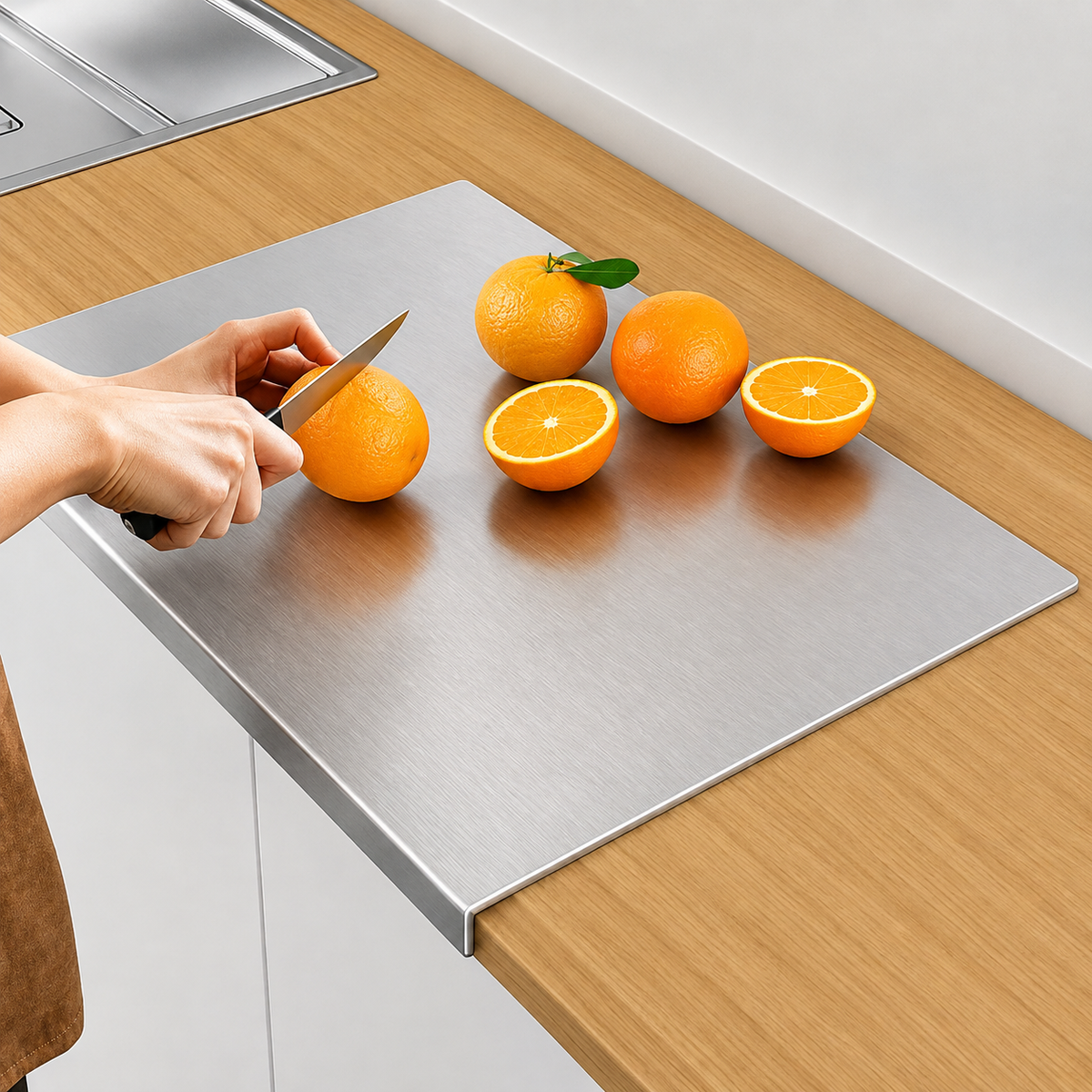 SteelChop™ Premium Stainless Steel Chopping Board